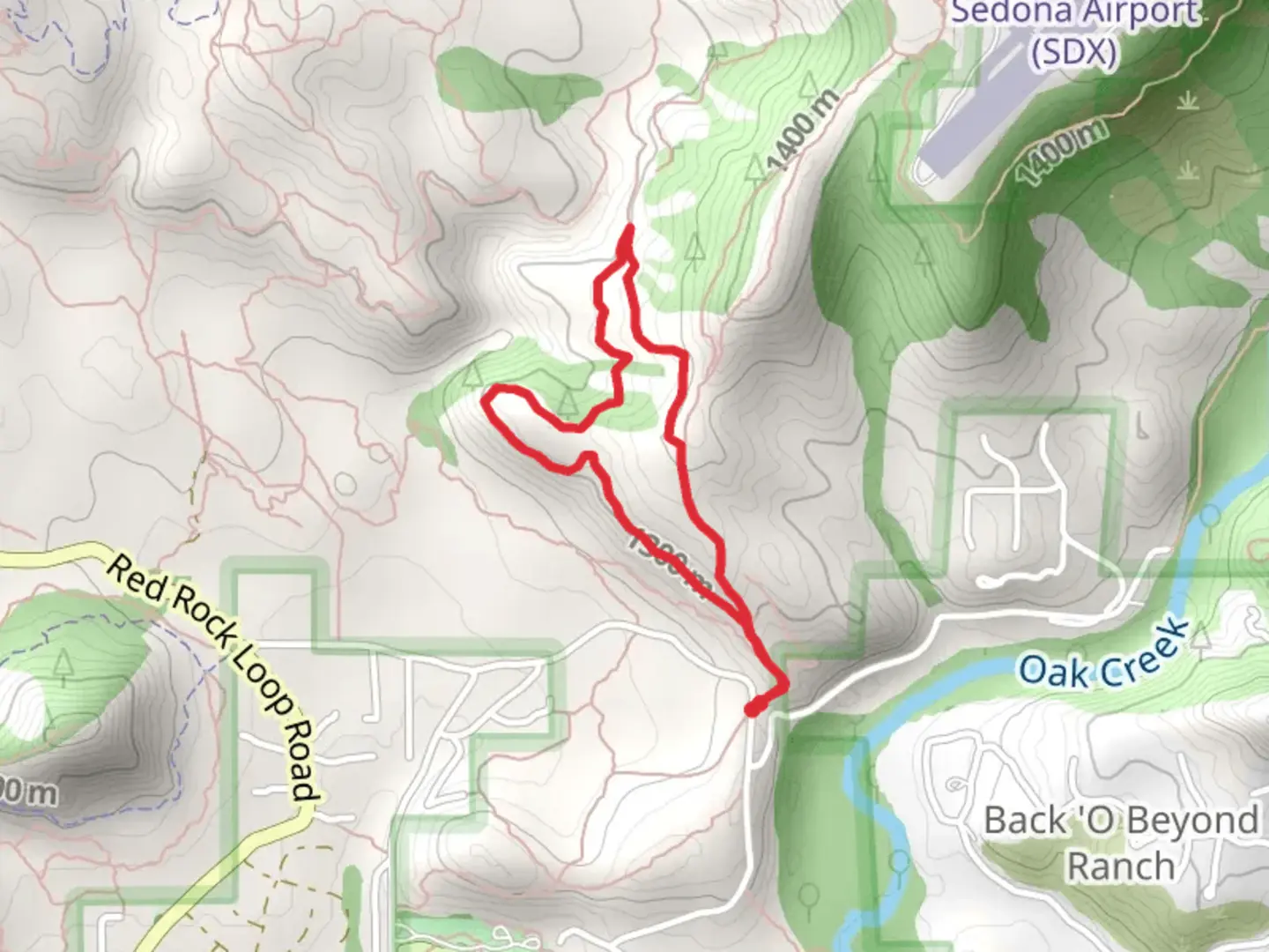 An image depicting the trail Sketch and Ridge Loop Trail and its surrounding area.
