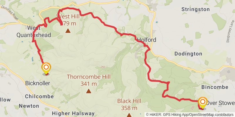 Quantock Greenway stage 2 Map