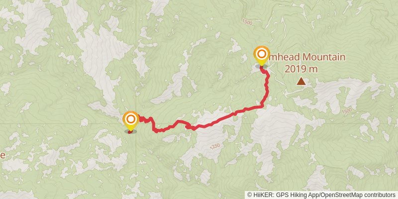 Syd Cabin Ridge Trail stage 2 Map