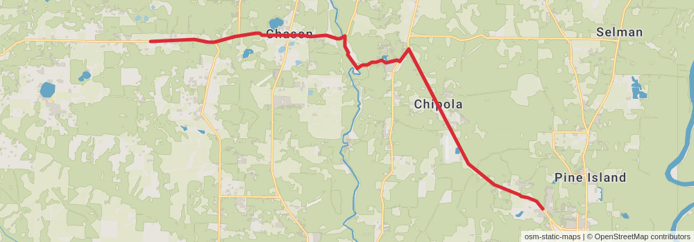 American Perimeter Trail - Florida Primary stage 17 Map