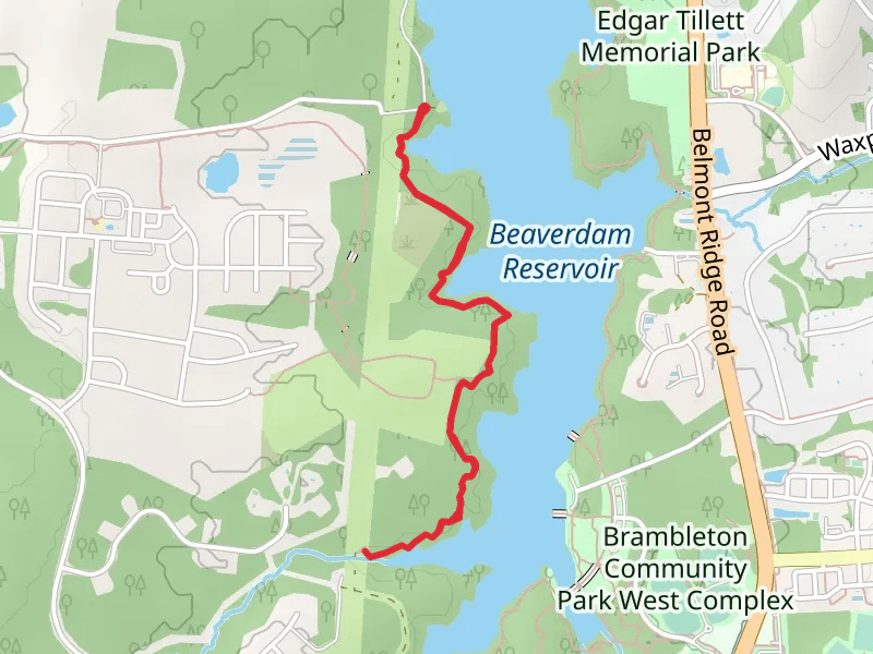 Beaverdam Reservoir and Creek Walk