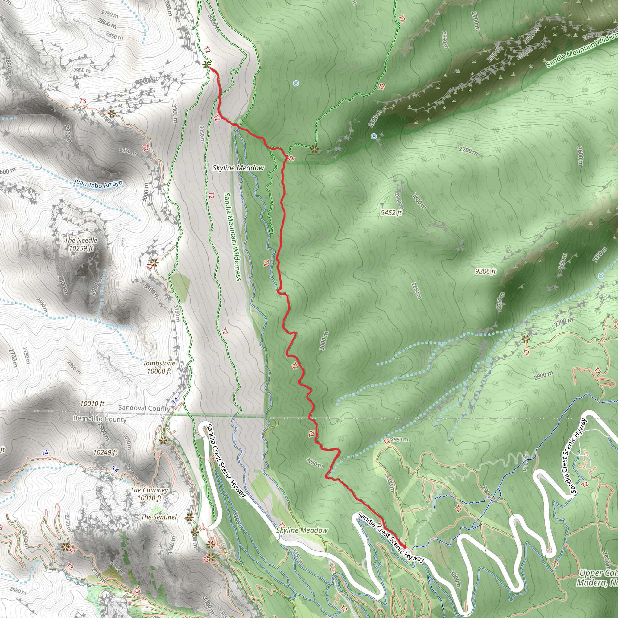 10K Trail North mobile static map