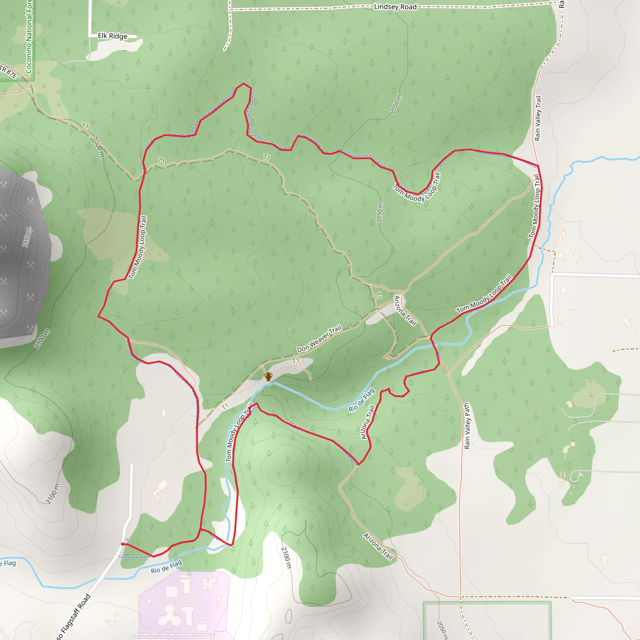 Tom Moody Loop Trail mobile static map