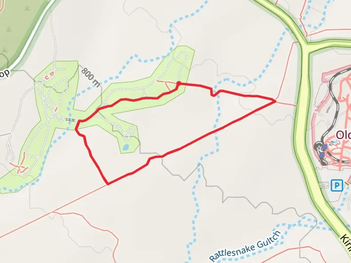 An image depicting the trail Gates Pass and Sego Loop Trail and its surrounding area.