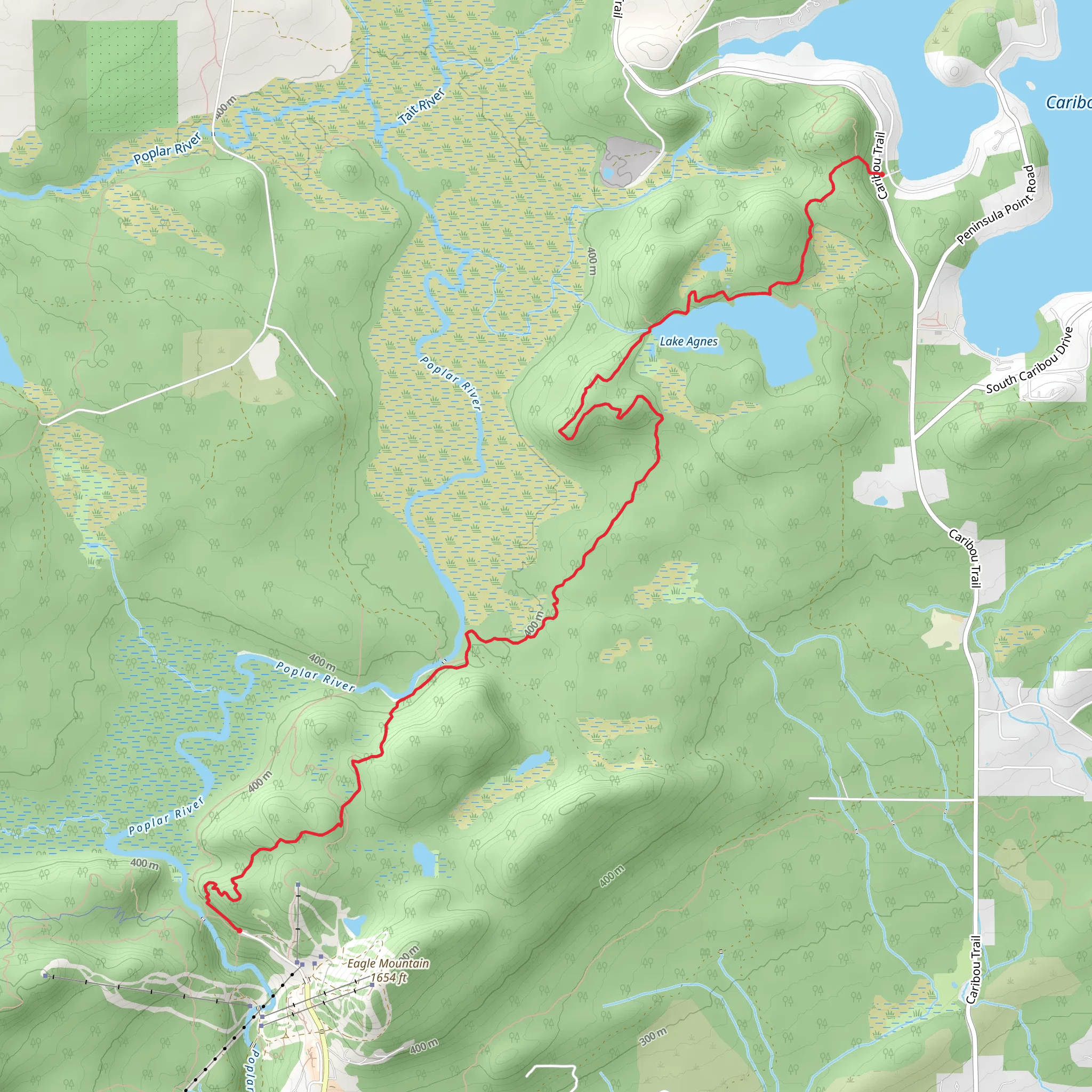 White Sky Rock and Superior Hiking Trail mobile static map