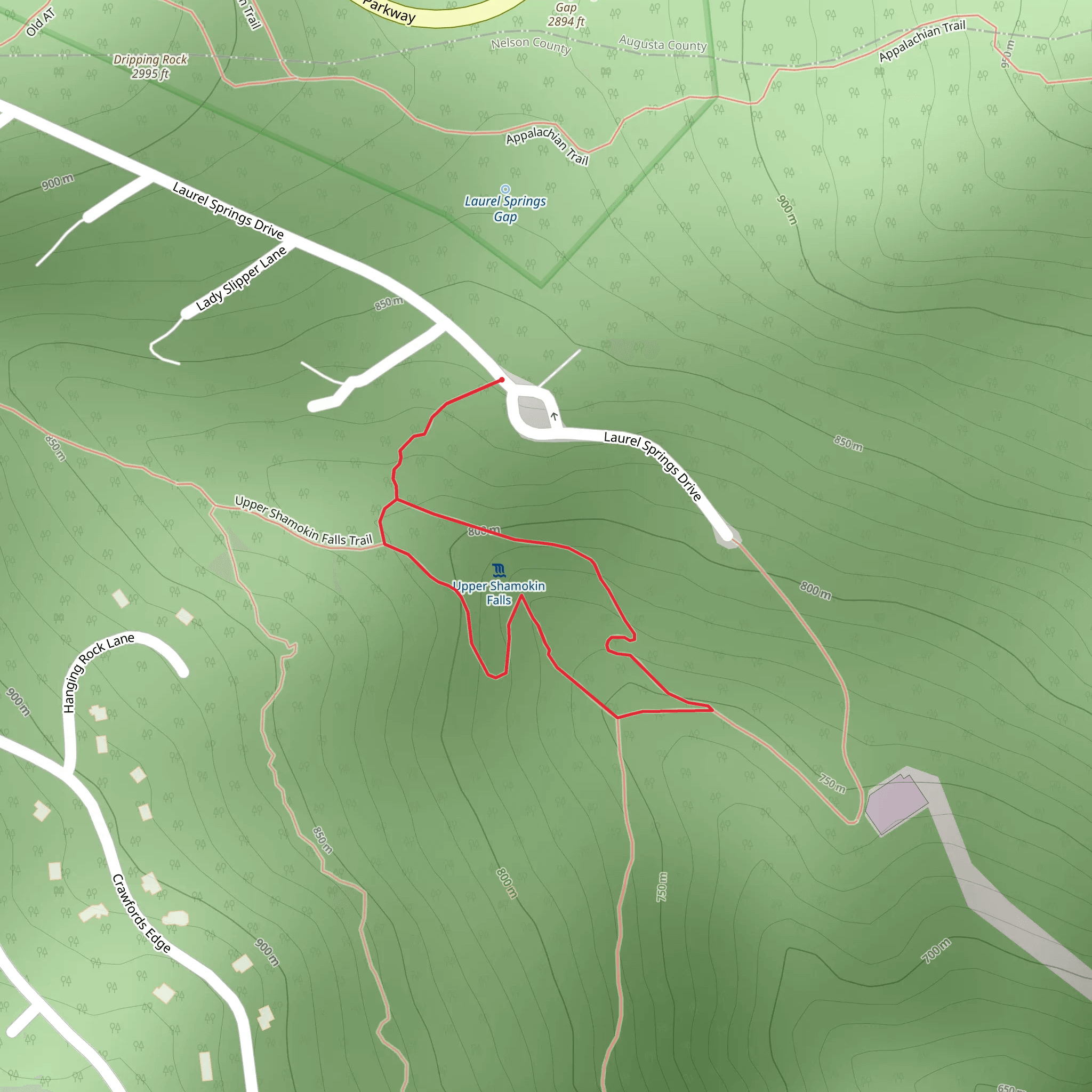 Laurel Springs Drive Loop mobile static map
