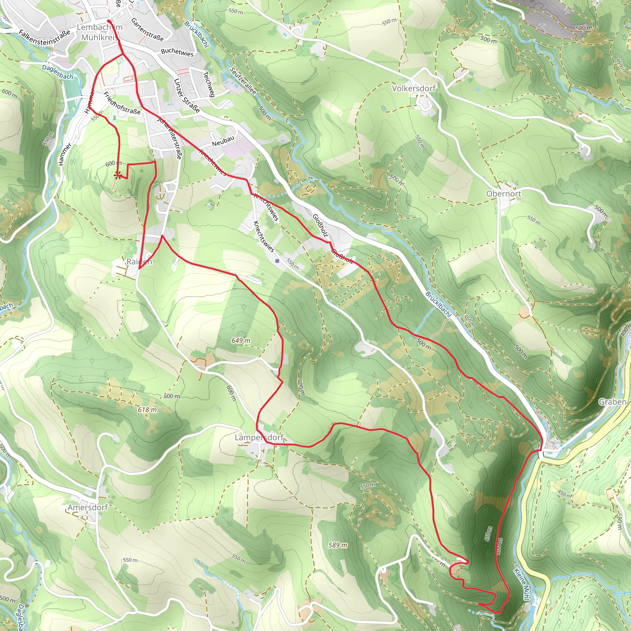 Mühlholzweg Trail mobile static map