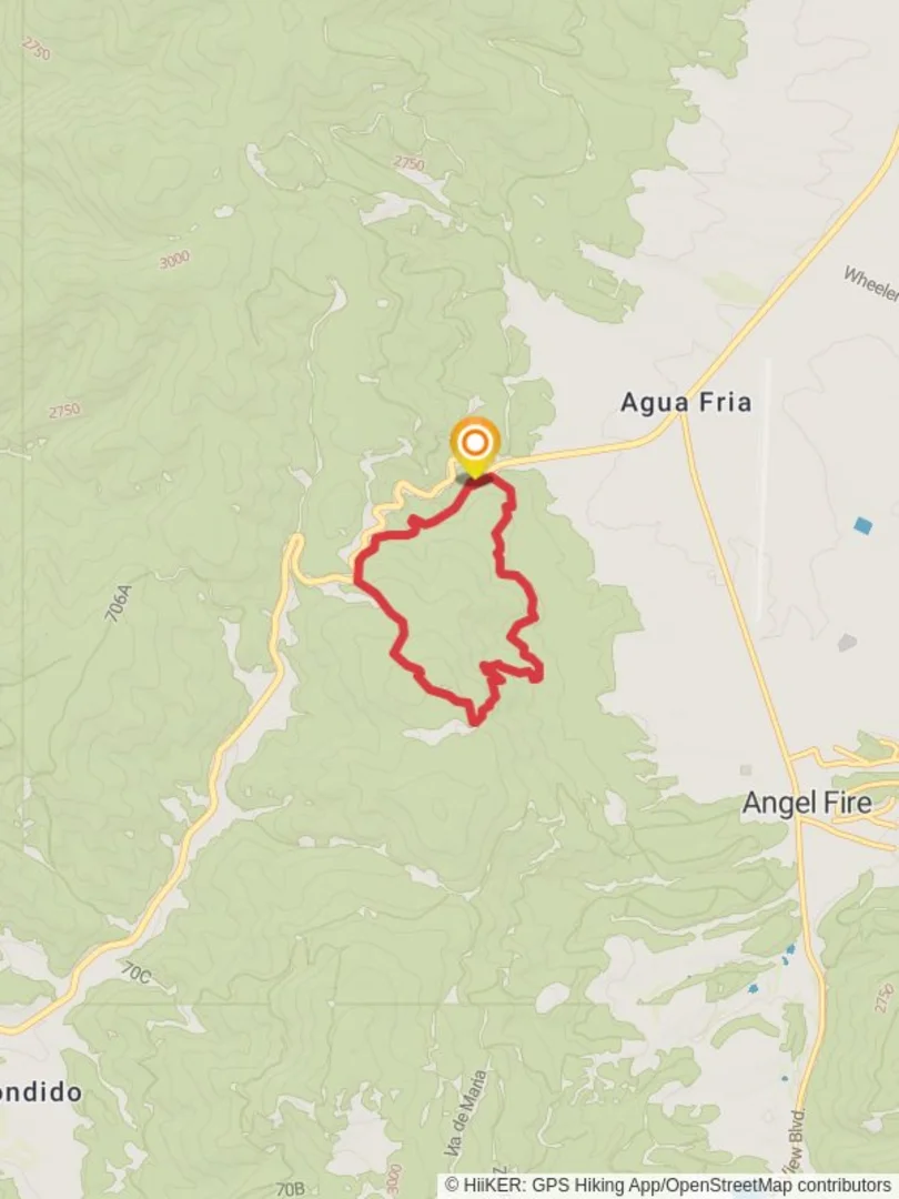 An image depicting the trail Elliot Barker Loop and its surrounding area.