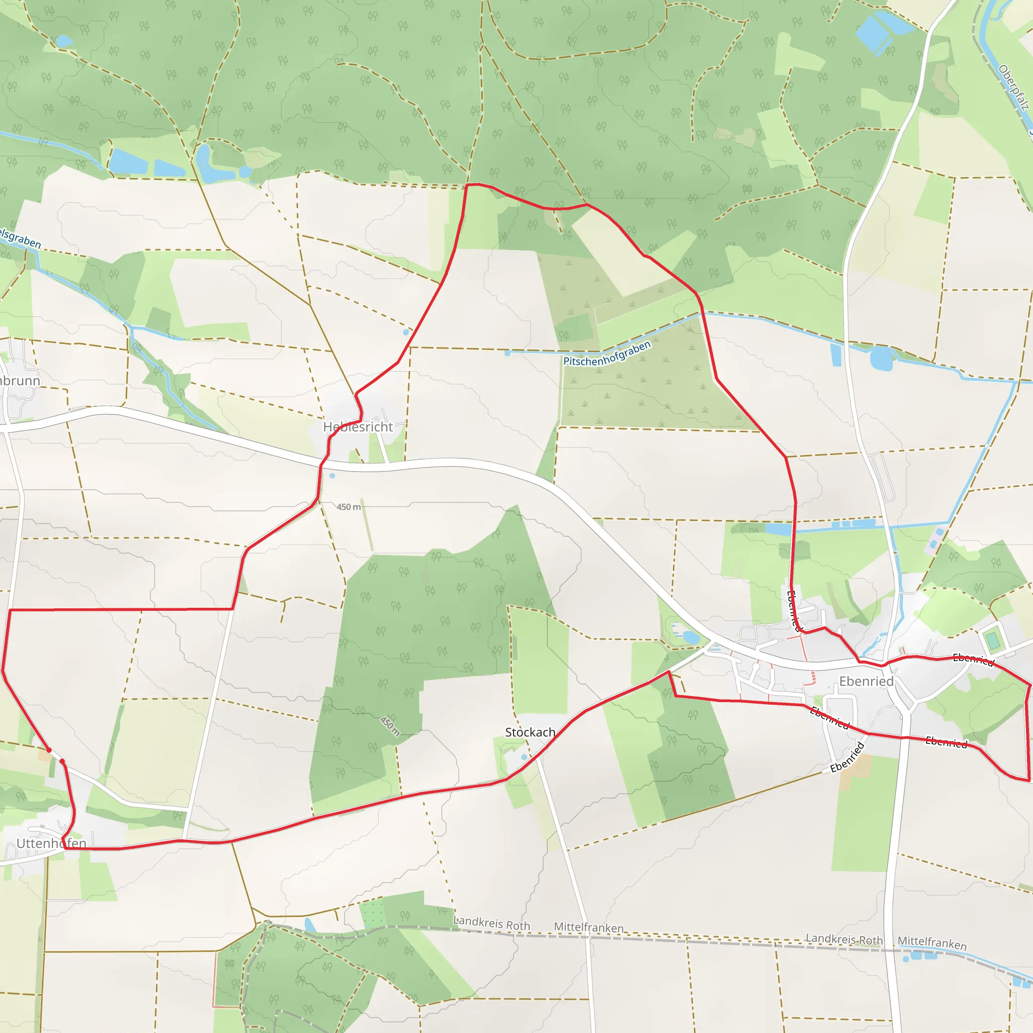 Europaeische Wasserscheide mobile static map