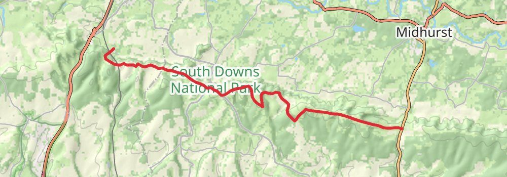 South Downs Way 12-Day Gentle Tour (Hillwalk Tours) stage 4 Map