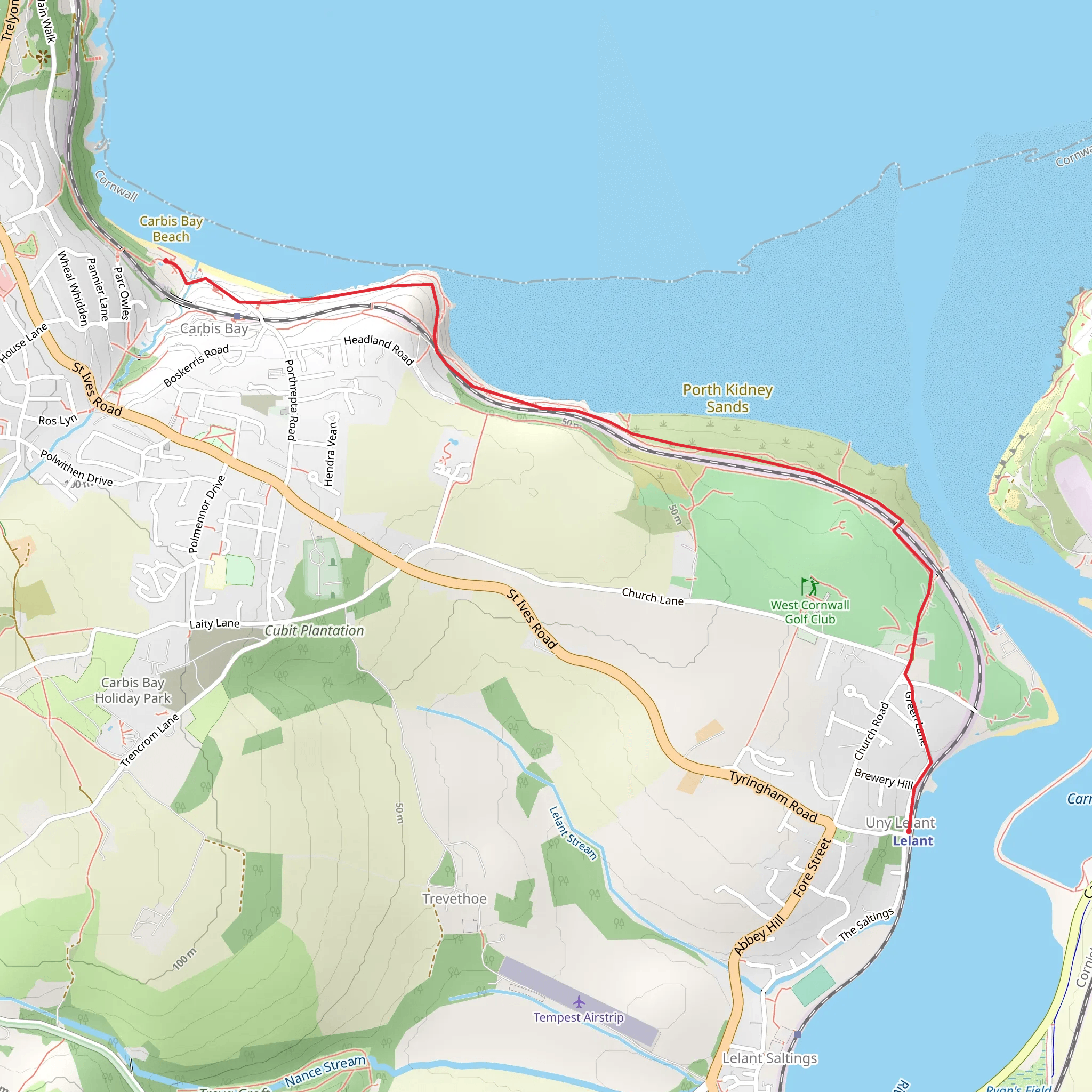 Carbis Bay Hotel - Lelant Walk mobile static map