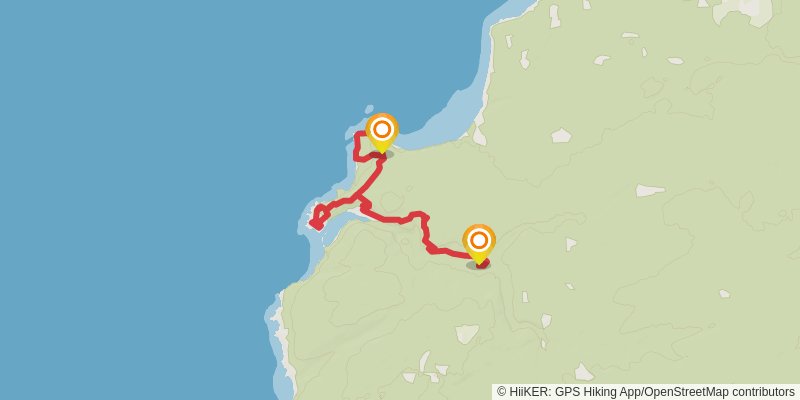 Cape Chignecto Coastal Loop spur 1 Map