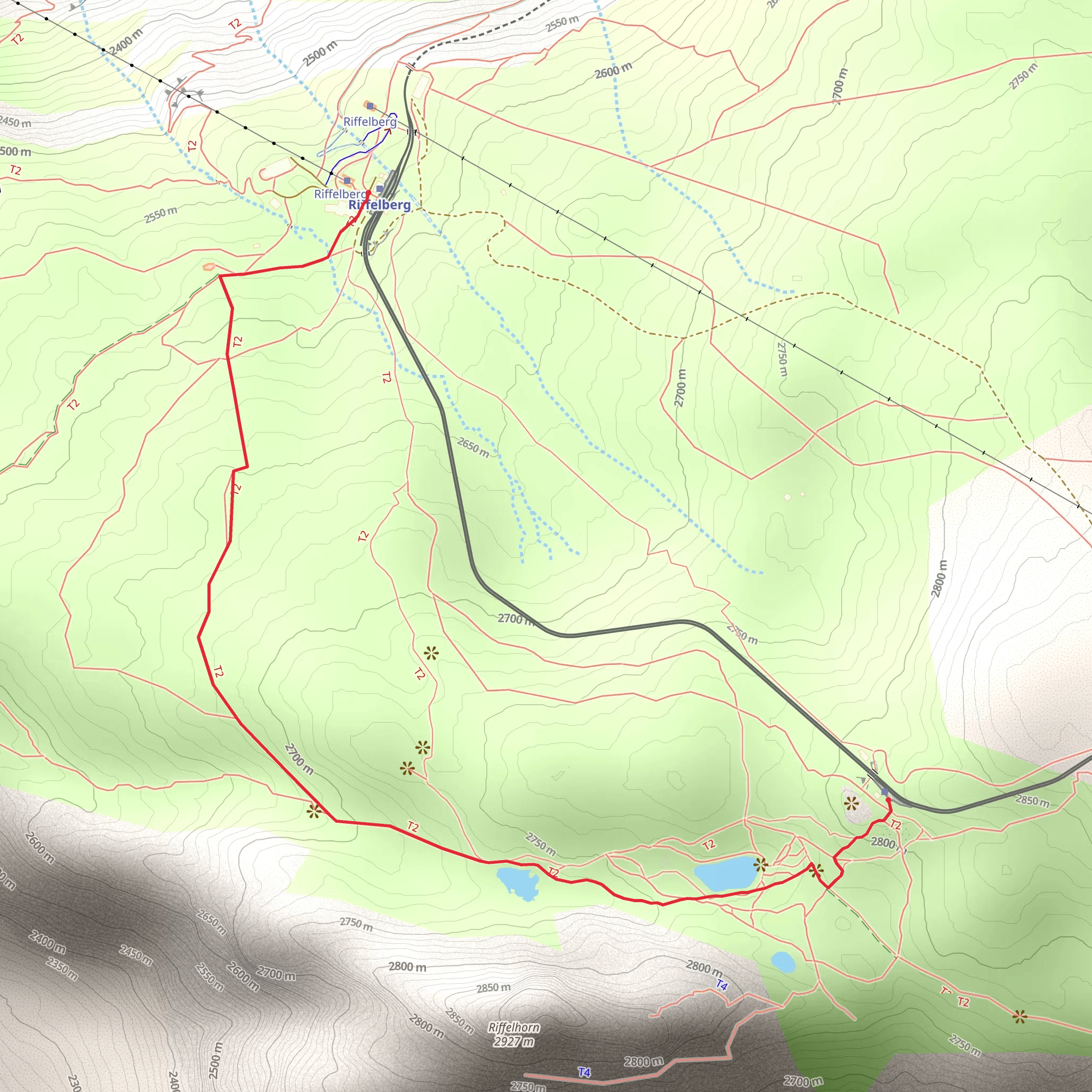 Rotenboden-Riffelberg - Nr 113 mobile static map