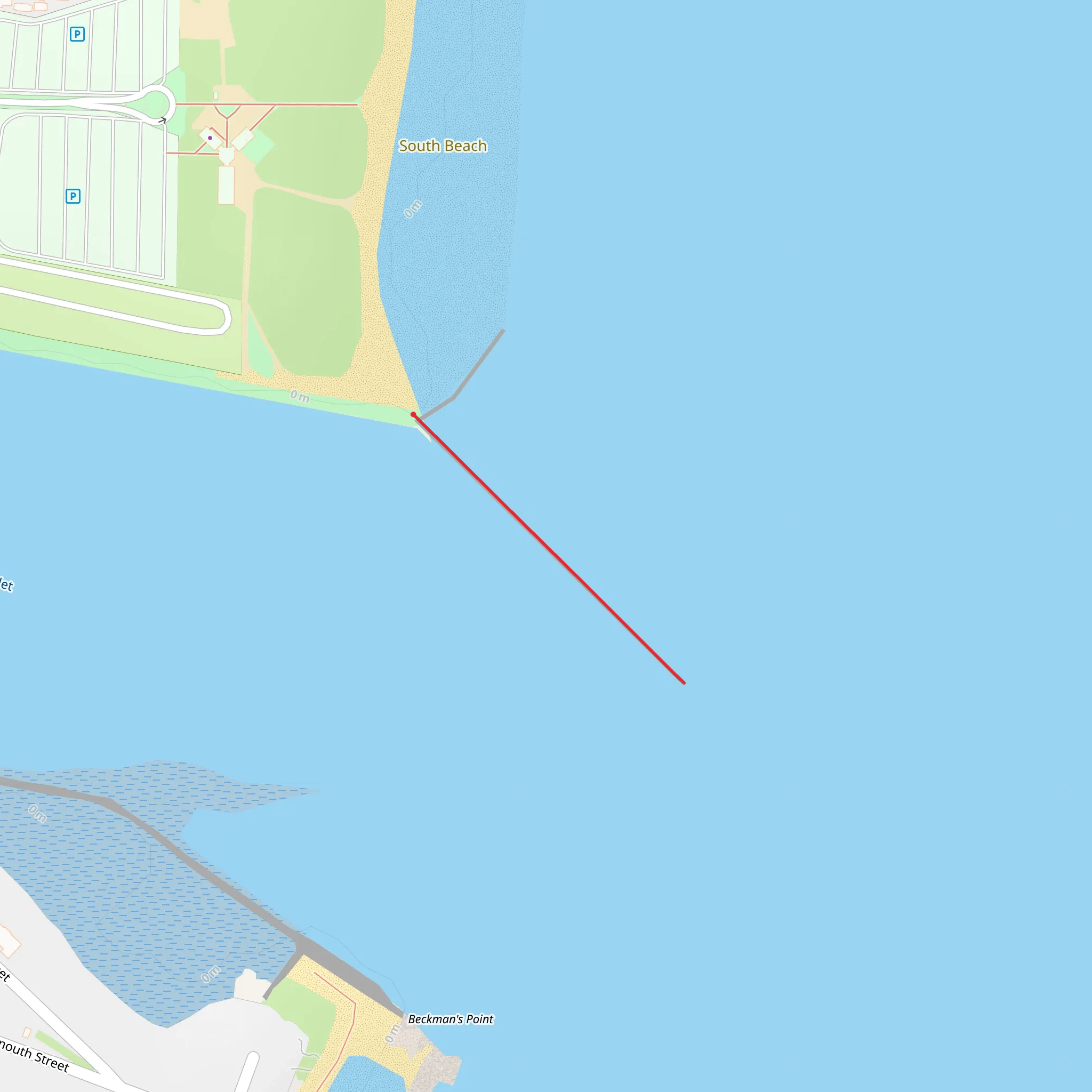 Hampton Beach and Harbor Trail mobile static map