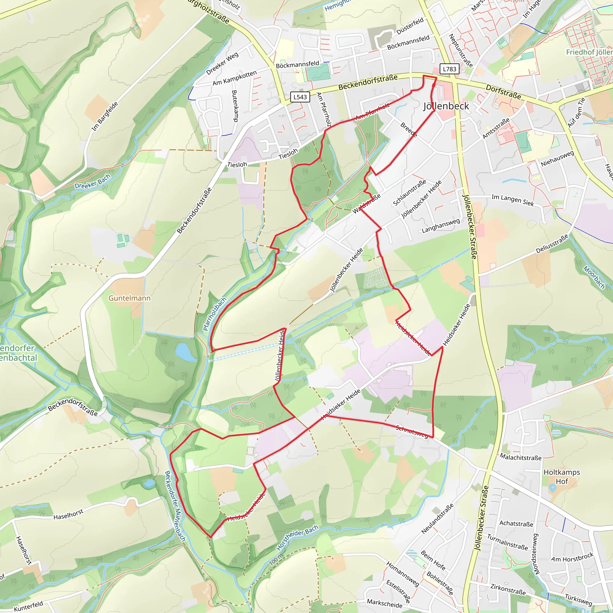A2 - Jöllenbeck Loop mobile static map