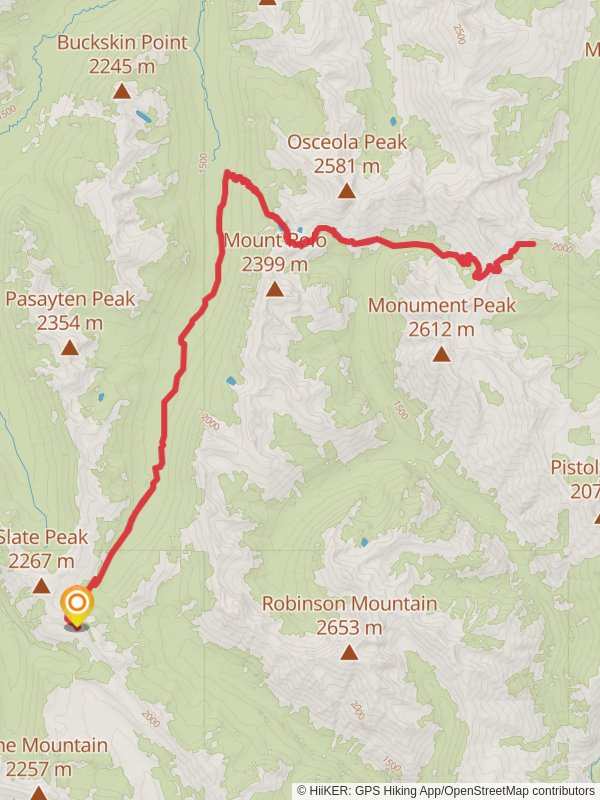 Shellrock Trail via Whistler Cutoff Trail mobile static map