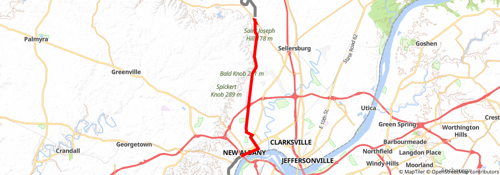 American Discovery Trail South Route stage 99 Map