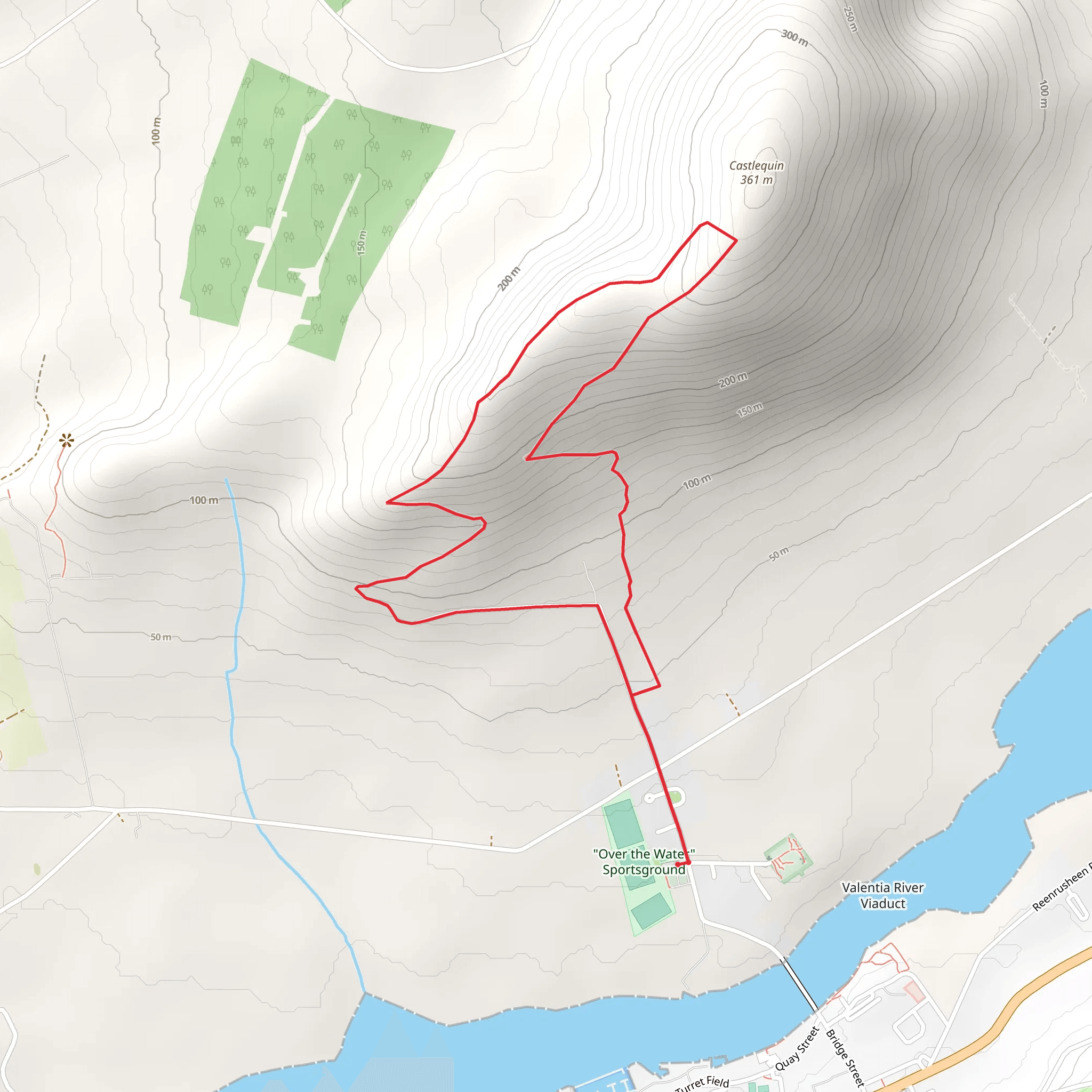 Castlequin Long Loop mobile static map