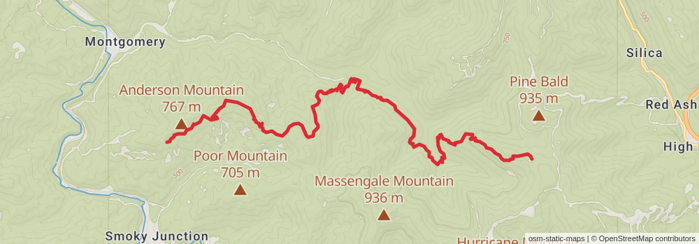American Perimeter Trail - Southern Appalachian Primary stage 71 Map