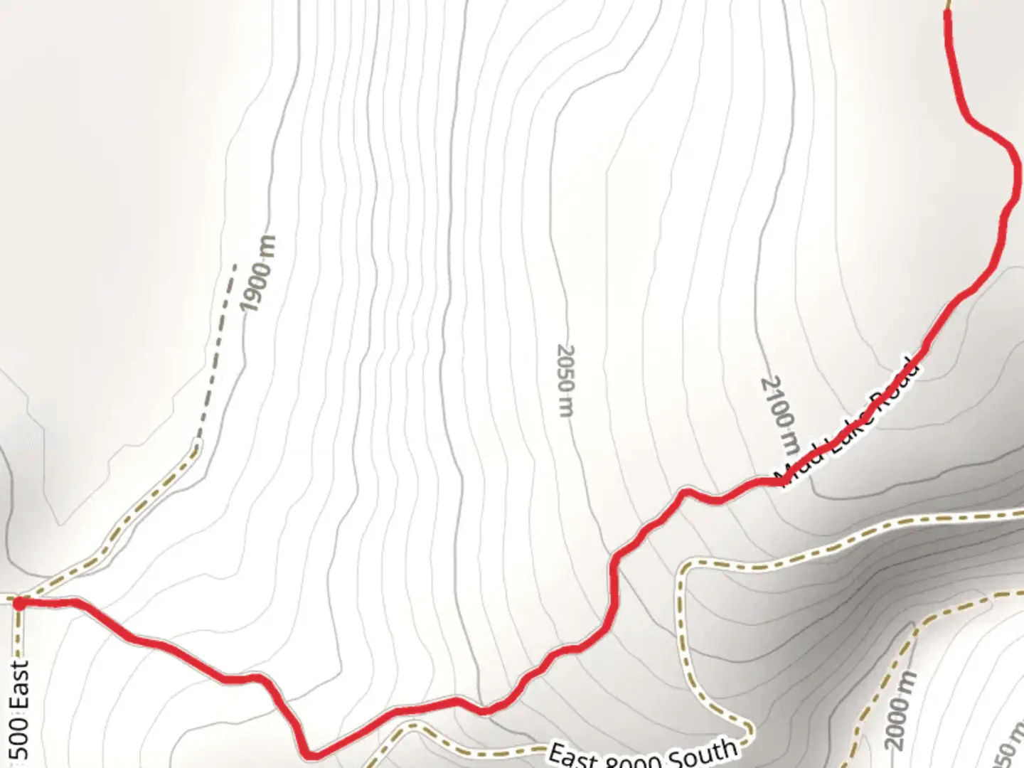 An image depicting the trail Mud Lake Road and its surrounding area.