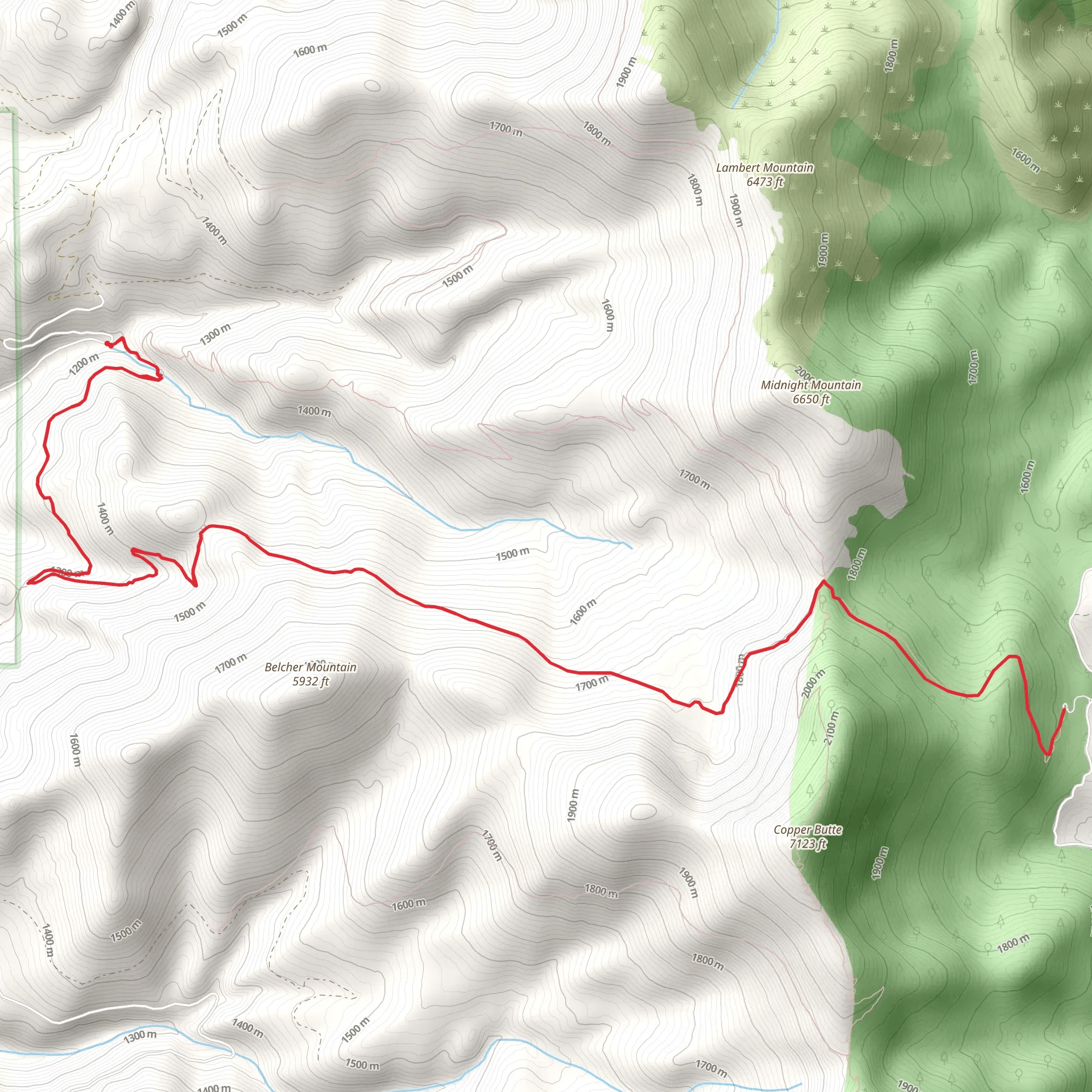 Old Stage Trail mobile static map