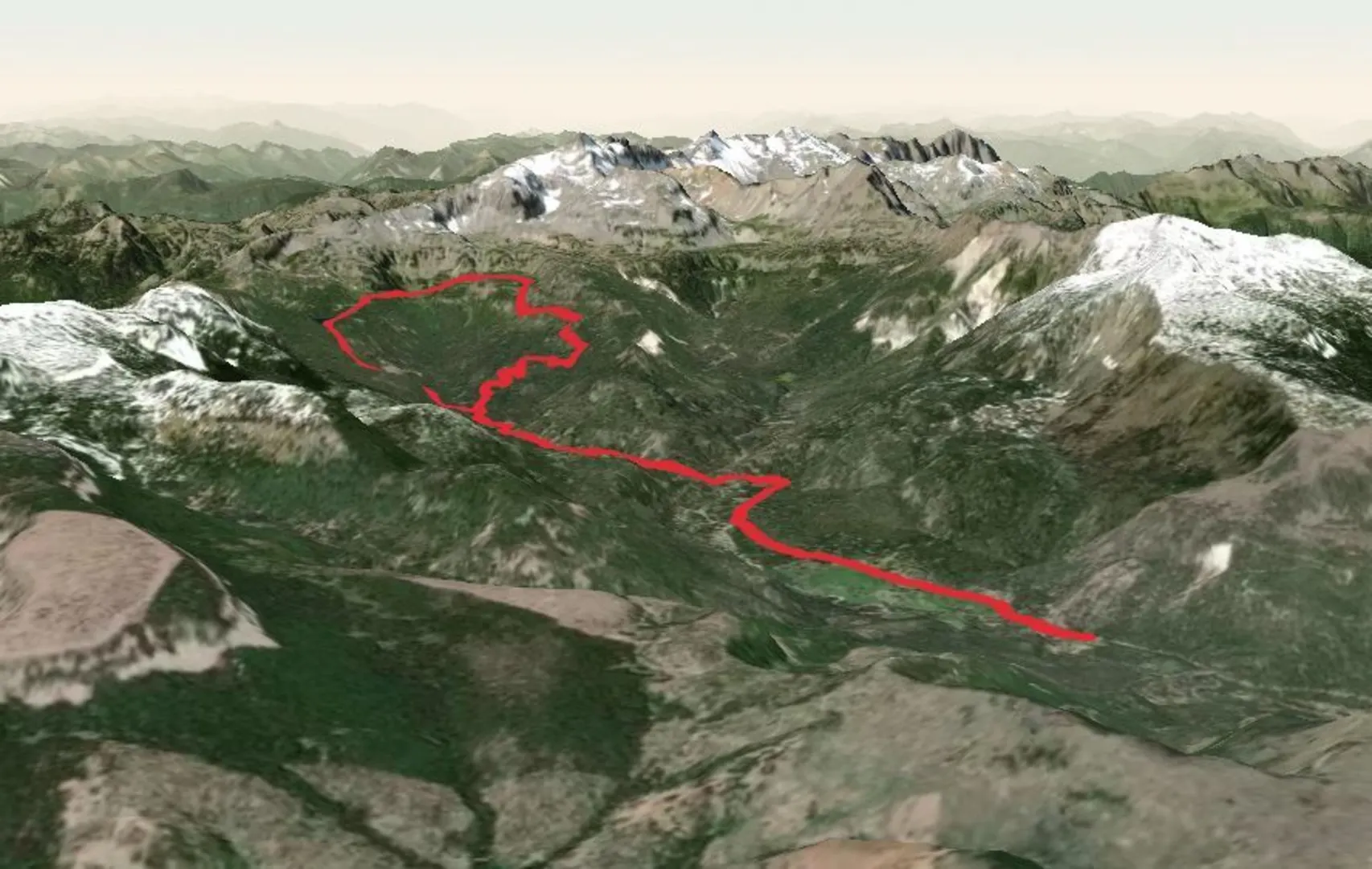 An image depicting the trail South Fork Tieton Trail and its surrounding area.