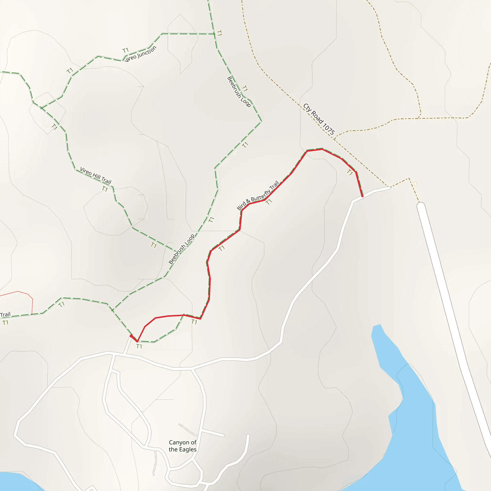 Bird and Butterfly Trail mobile static map