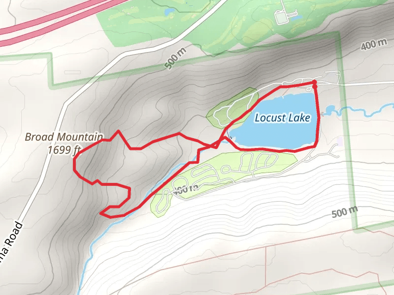 Locust Lake and Broad Mountain Loop