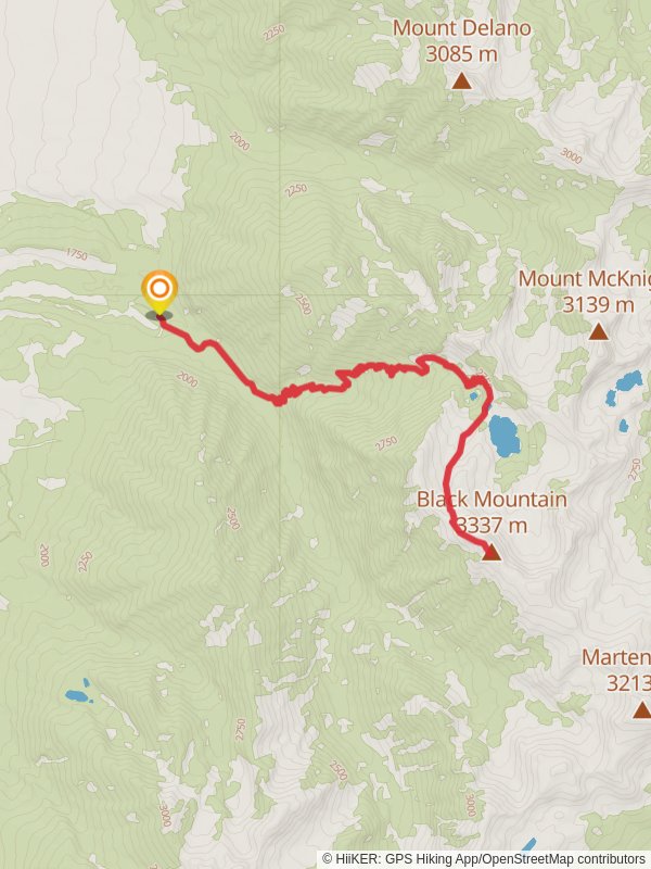Black Mountain, Pine Creek Lake and Jewel Lake via Pine Creek Trail