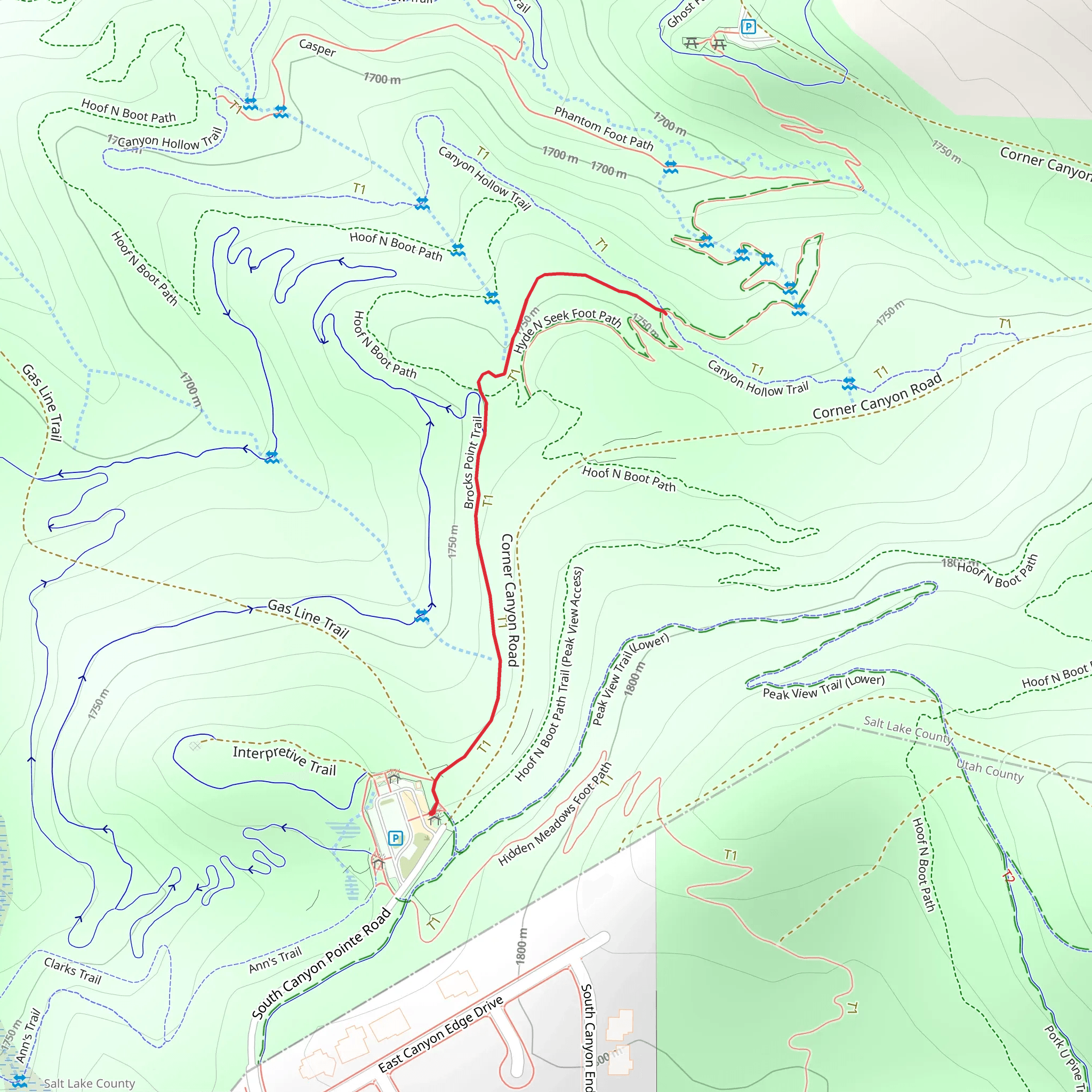 Brocks Point mobile static map