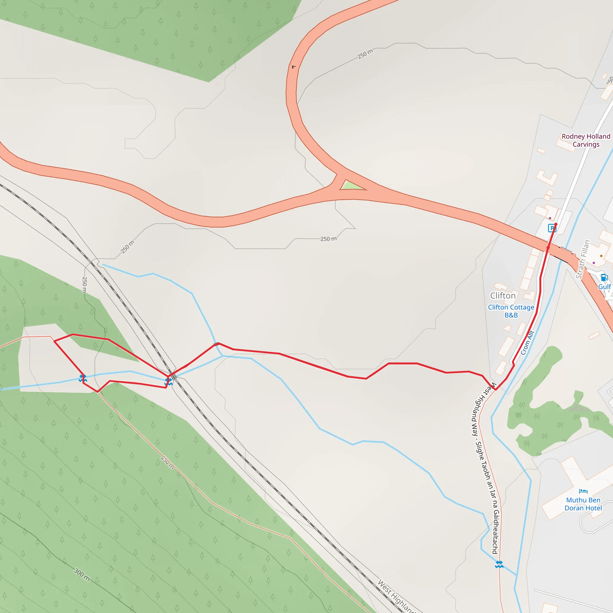 Cattle Creep Trail - Tyndrum mobile static map