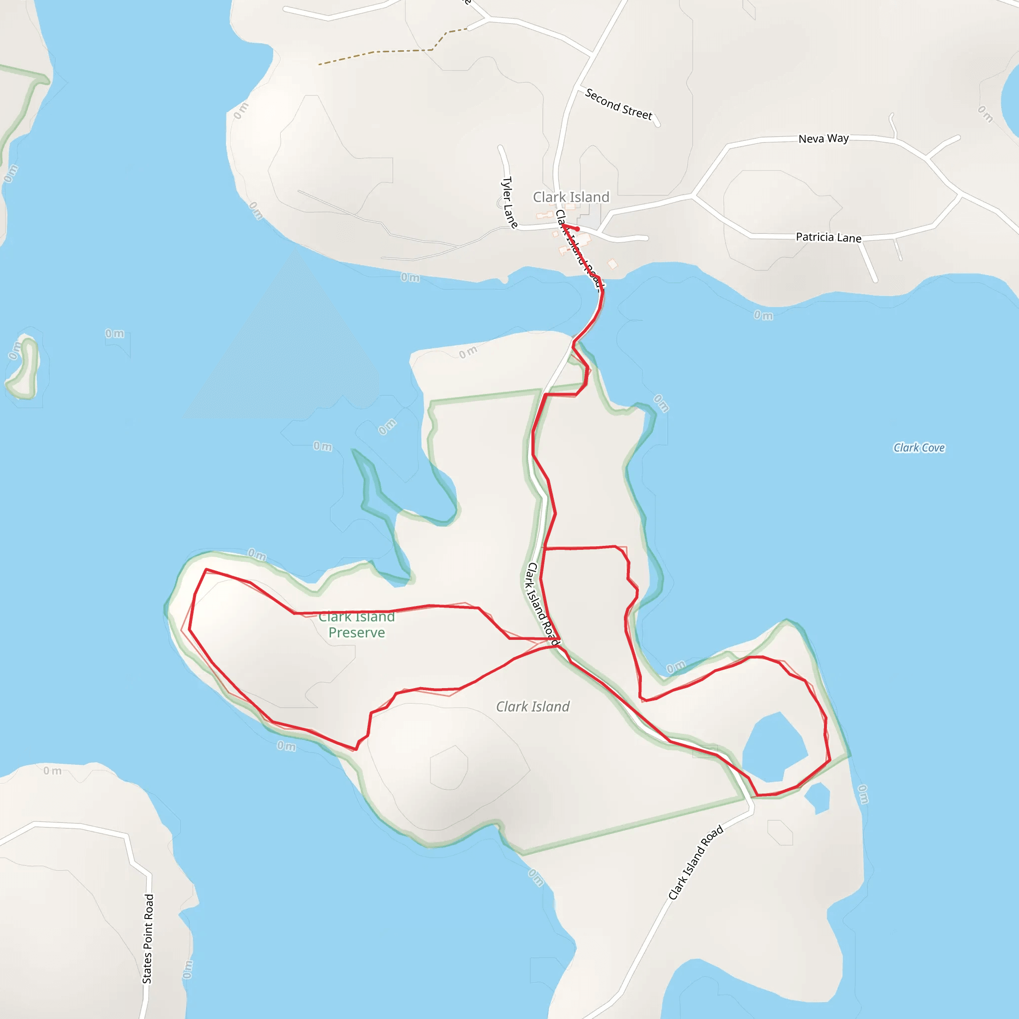 Clark Island - Mud Cove mobile static map