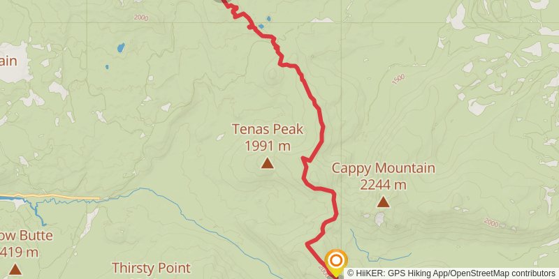 Pacific Crest Trail - Mount Hood To Mount Mcgloughlin stage 22 Map