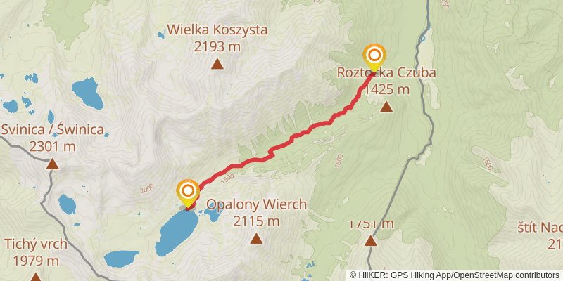 Tatras Mountains alt 2 Map