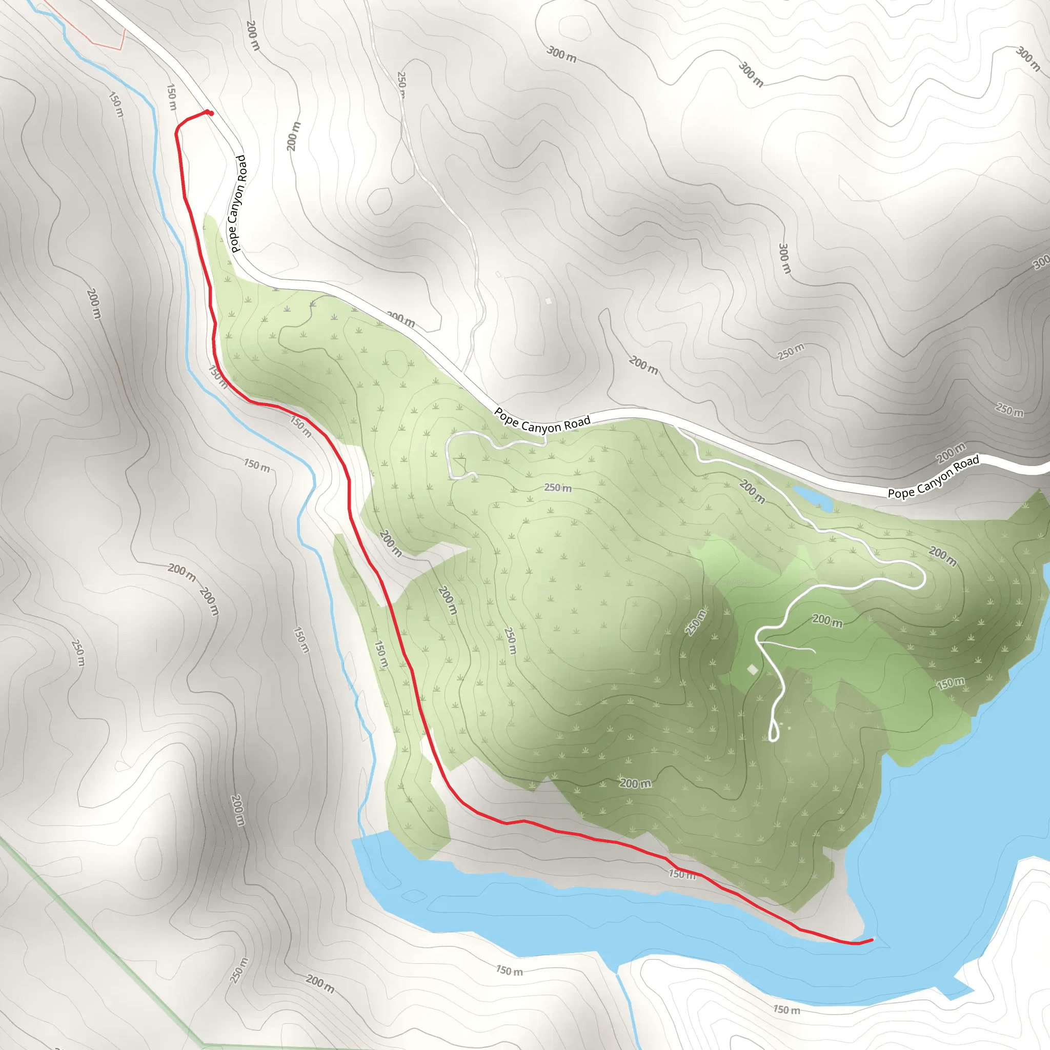 Pope Creek mobile static map