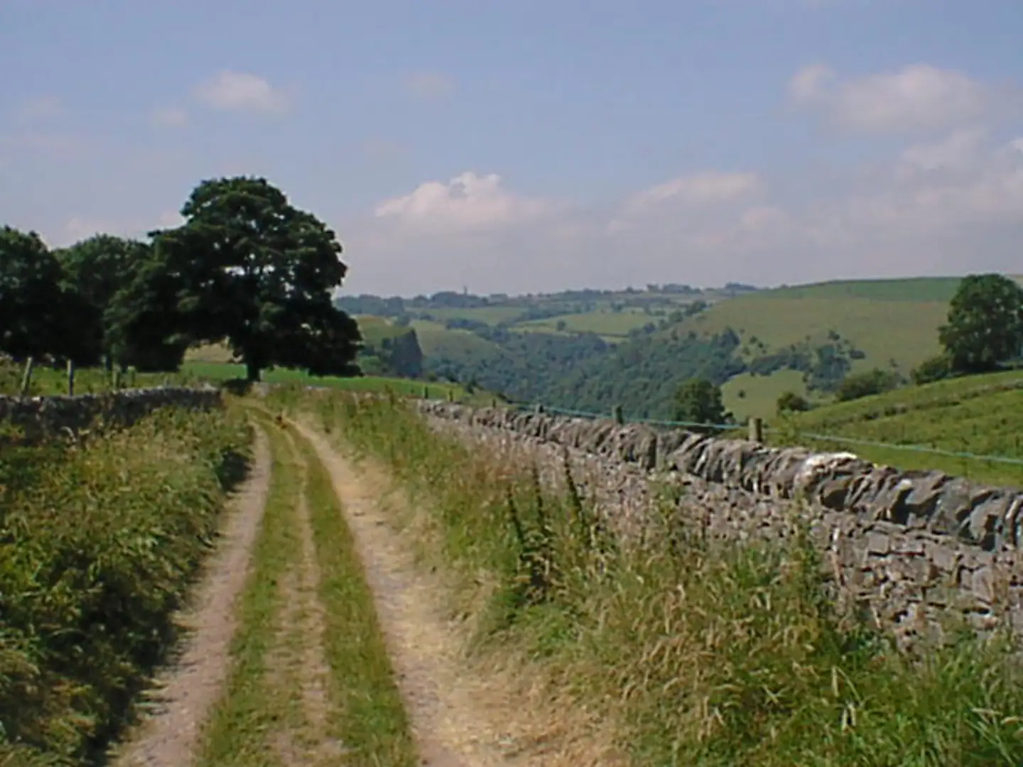An image depicting the trail Wetton and Manifold Valley and its surrounding area.
