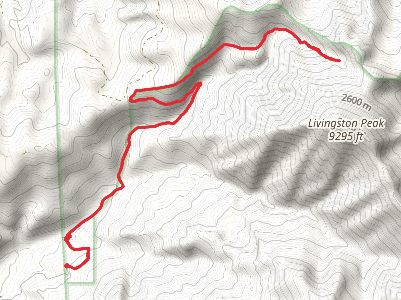 Suce Creek and Livingston Peak Trail