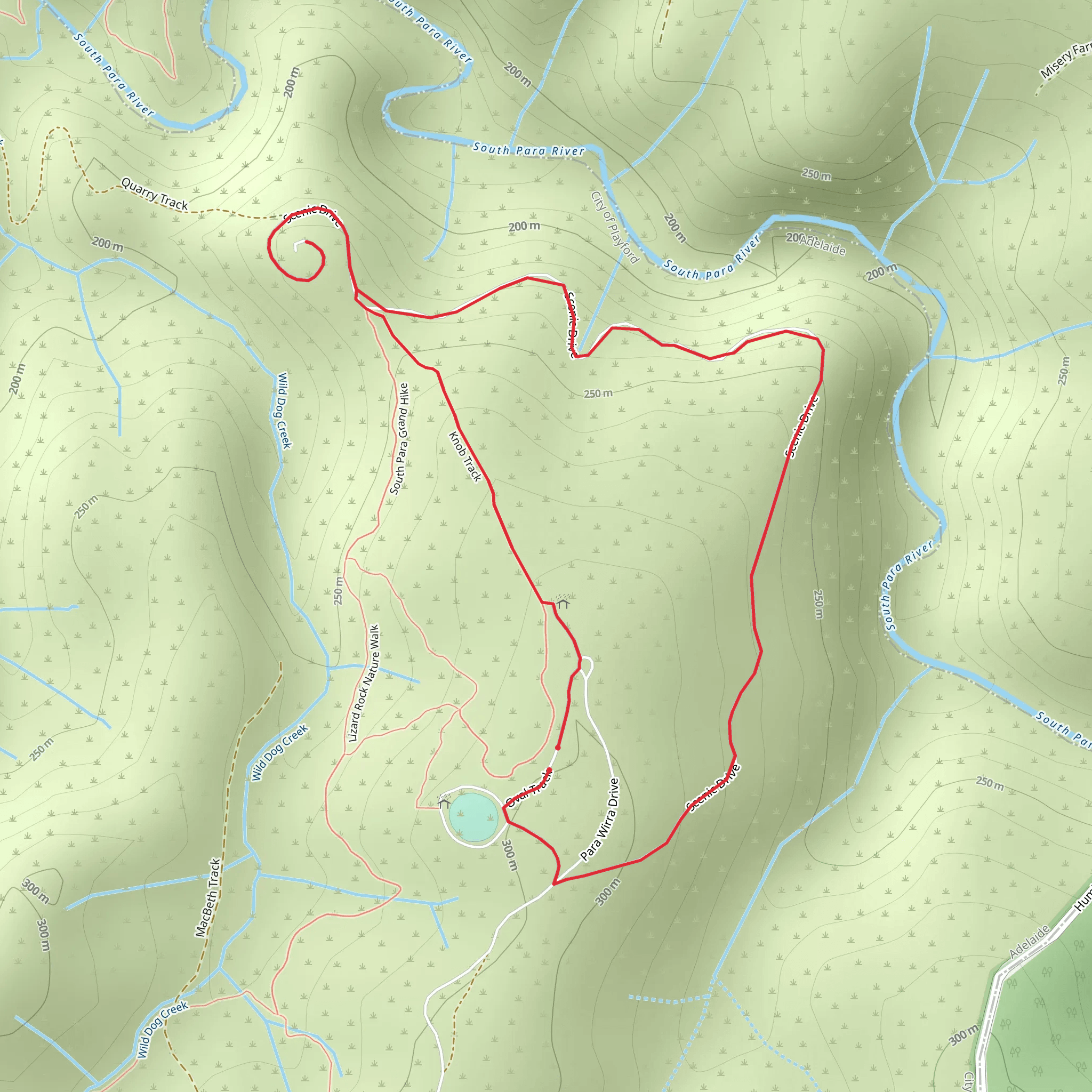 Para Wirra Scenic Loop Track mobile static map