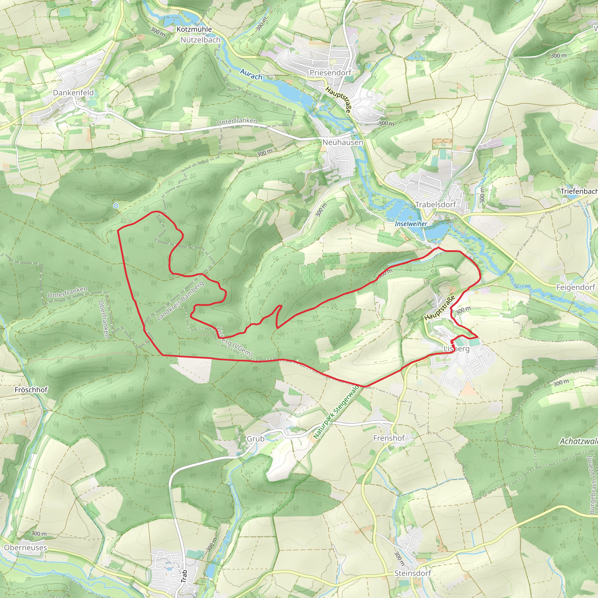 Hoelderlinweg Lisberg mobile static map