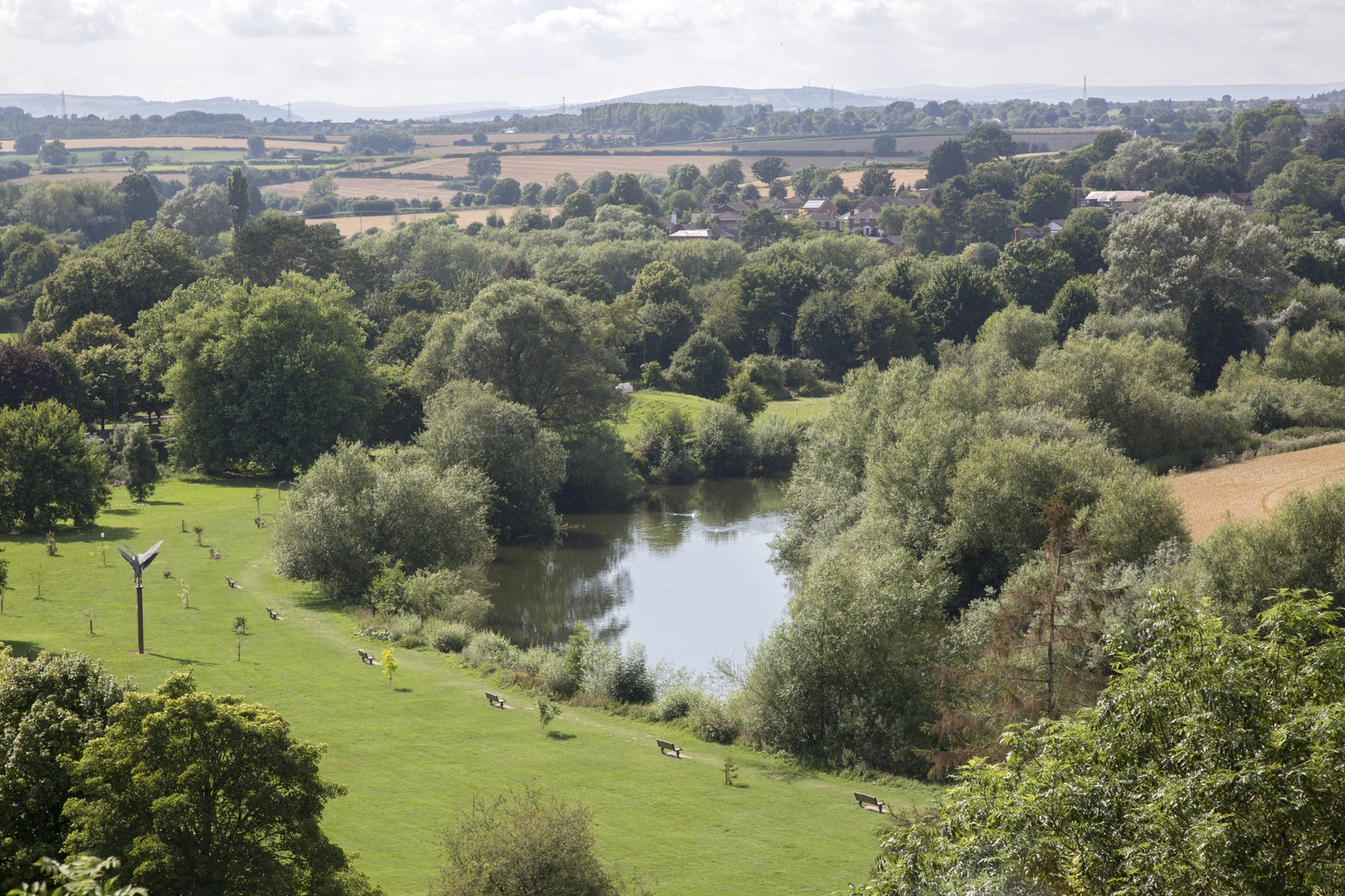 An image depicting the trail Ross-on-wye Loop and its surrounding area.