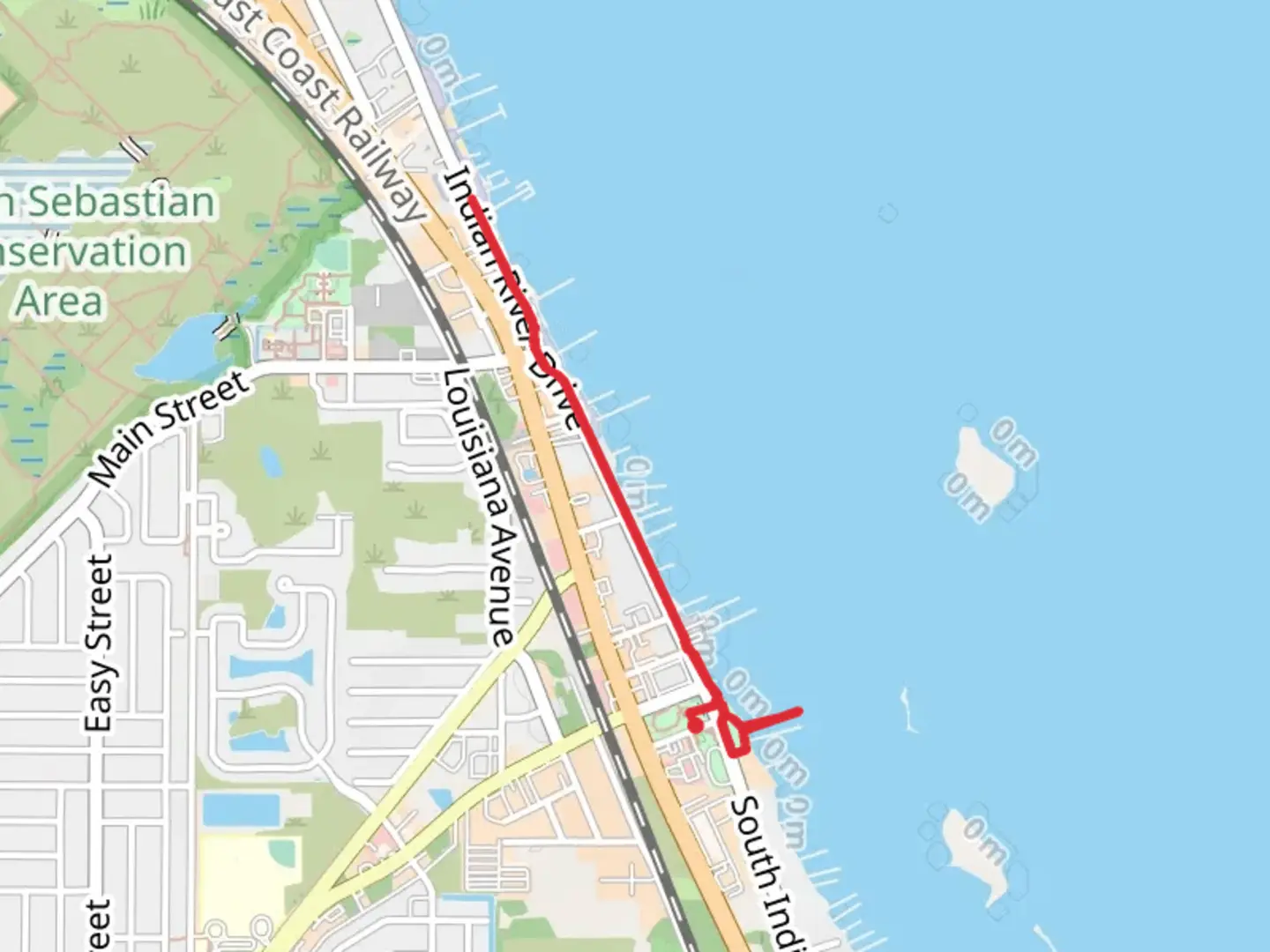 An image depicting the trail Riverview Park and Indian River Walk and its surrounding area.