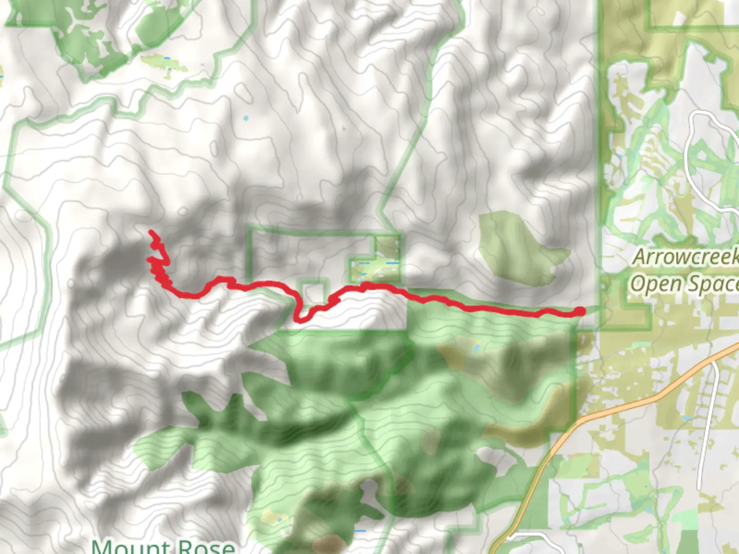 An image depicting the trail Thomas Creek and its surrounding area.