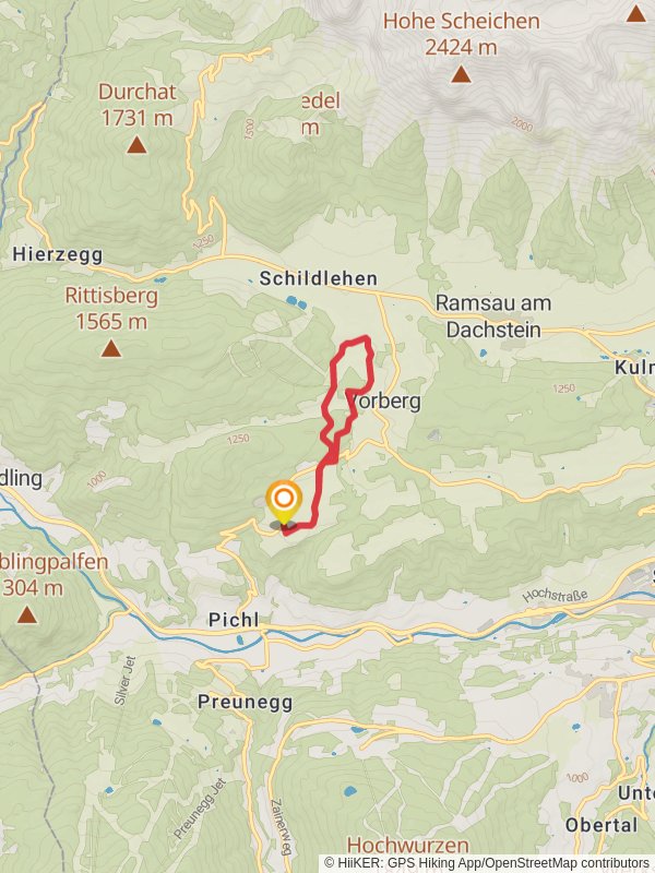 Vorberg Walk mobile static map