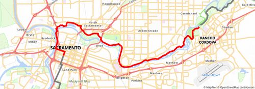American Discovery Trail South Route stage 389 Map