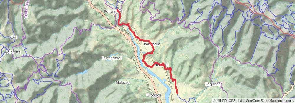 Via Francigena stage 90 Map