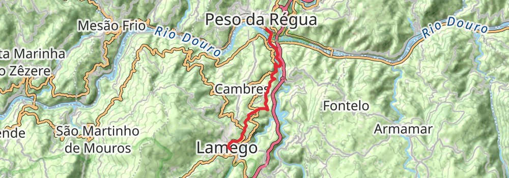 Camino Portugues do Interior stage 7 Map