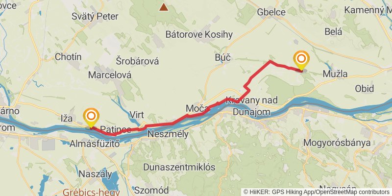 Sultans Trail stage 13 Map