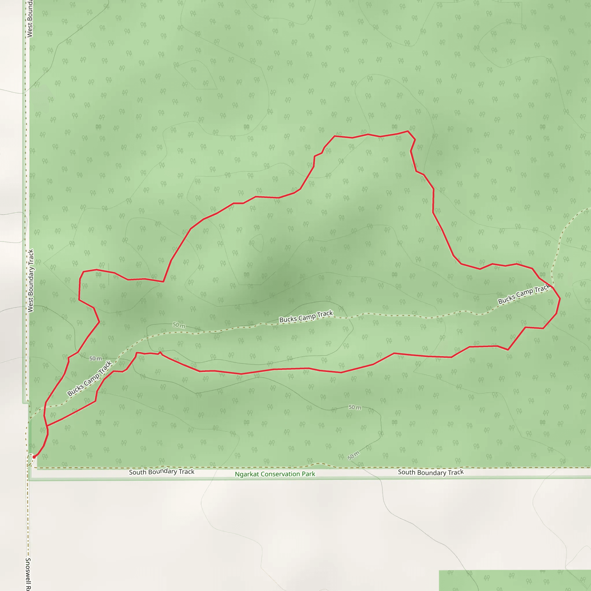 Tyms Lookout Walk mobile static map