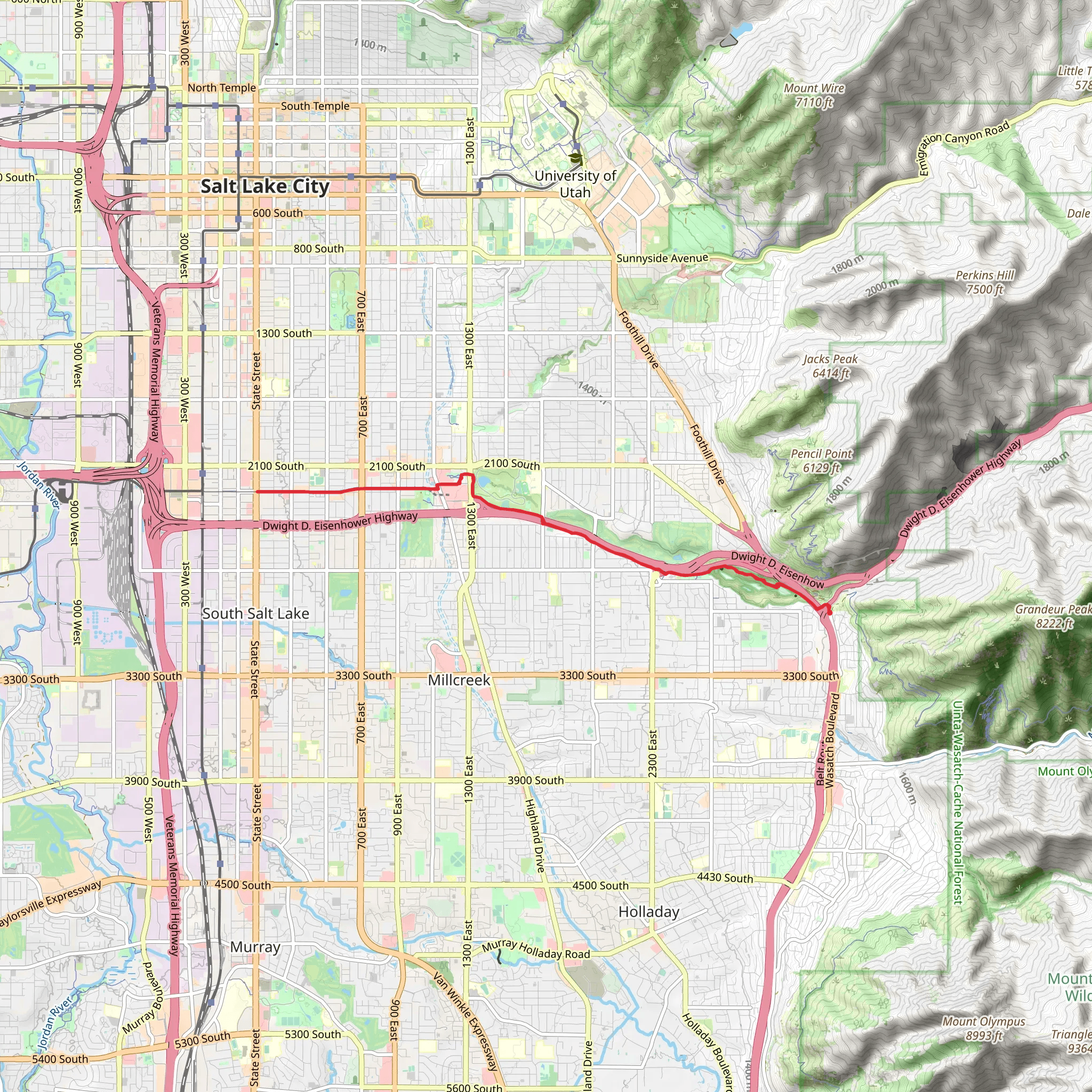 Parley's Trail mobile static map