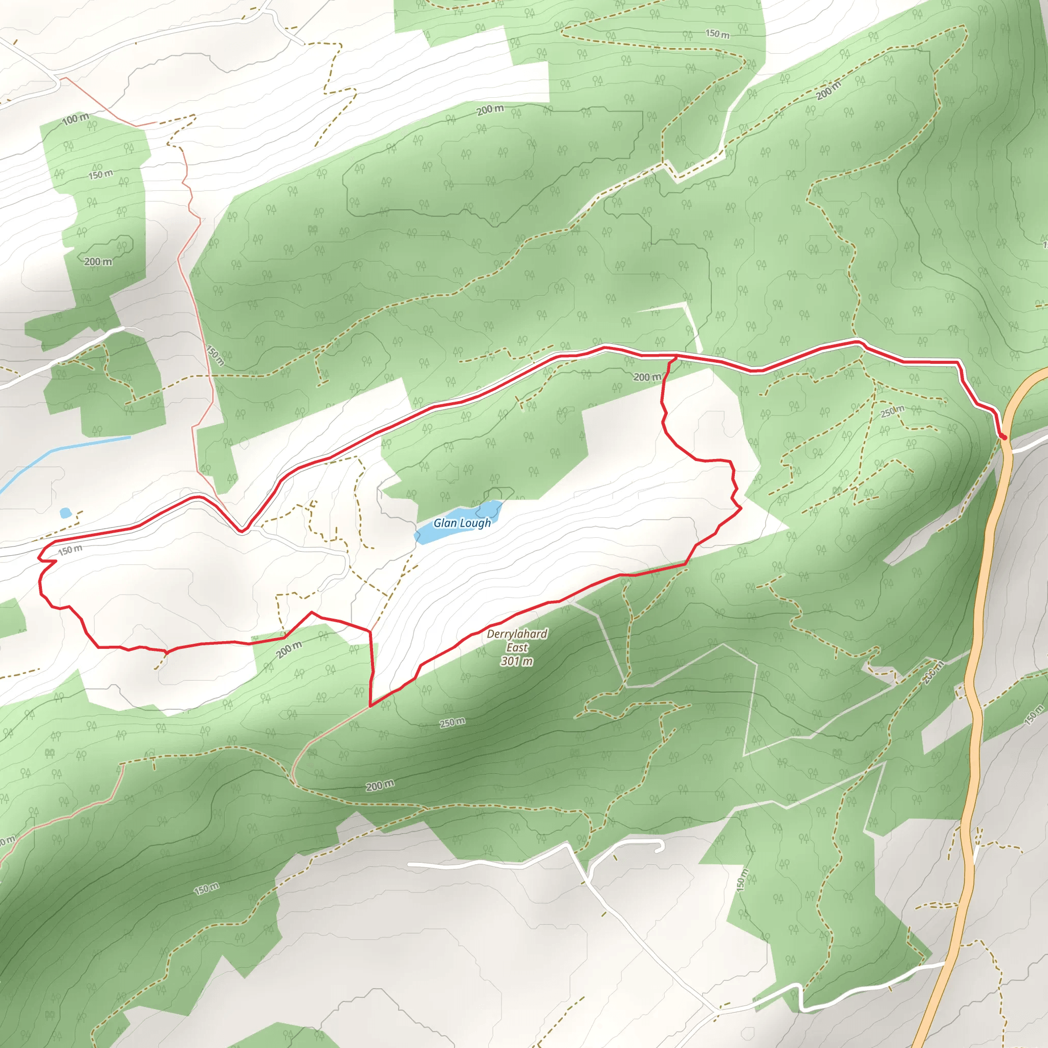 Barnageehy Loop mobile static map